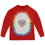 Halloween Rainbow Heart Unicorn Costume Pony Toddler Long Sleeve T Shirt