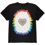 Halloween Rainbow Heart Unicorn Costume Pony Youth T Shirt