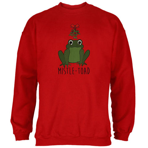 Christmas Mistletoe Toad Funny Pun Mens Sweatshirt
