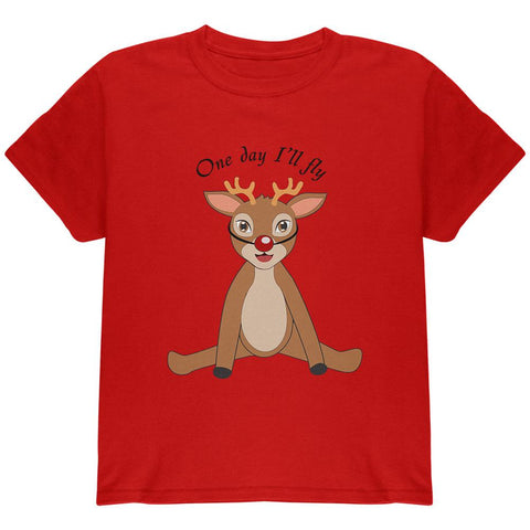 Christmas Baby Deer Fawn Youth T Shirt