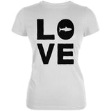 Shark Love Juniors Soft T Shirt