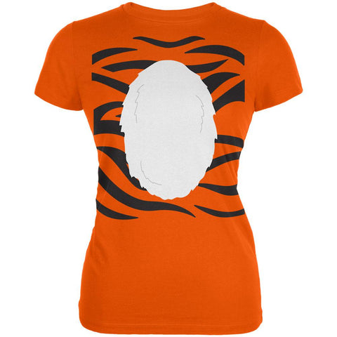 Halloween Tiger Costume Juniors Soft T Shirt