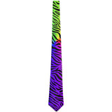 Rainbow Gay Pride Zebra Stripes All Over Neck Tie