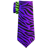 Rainbow Gay Pride Zebra Stripes All Over Neck Tie