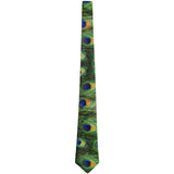 Peacock Feathers All Over Neck Tie