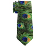 Peacock Feathers All Over Neck Tie