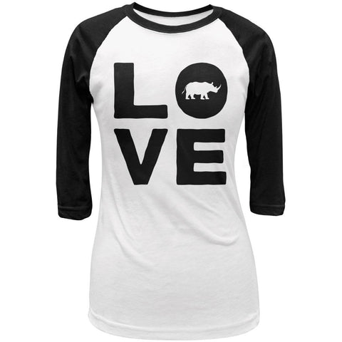 Rhino Love Juniors 3/4 Sleeve Raglan T Shirt