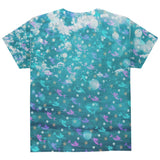 Mermaids Pearls and Starfish Pattern All Over Youth T Shirt