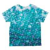 Mermaids Pearls and Starfish Pattern All Over Toddler T Shirt