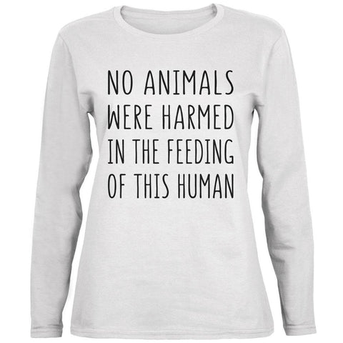 Activist No Animals Were Harmed in the Feeding of this Human Ladies' Relaxed Jersey Long-Sleeve Tee