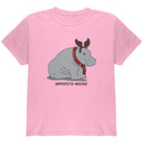 Hippo Moose Hippopotamoose Funny Pun Youth T Shirt