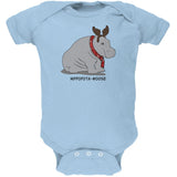 Hippo Moose Hippopotamoose Funny Pun Soft Baby One Piece