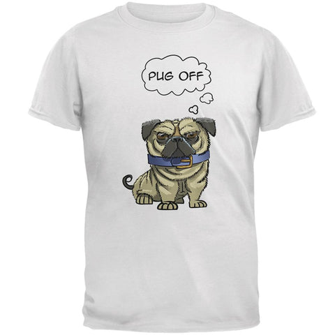 Pug Off Funny Dog Mens T Shirt