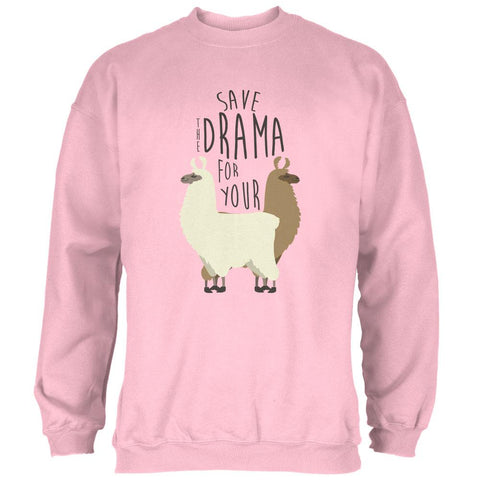 Save the Drama for Your Llama Pun Mens Sweatshirt