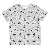 Retro Penguin Pattern All Over Toddler T Shirt