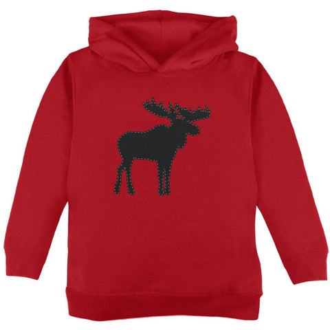 Moose Faux Stitched Toddler Hoodie