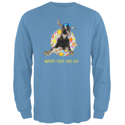 Whatever Floats Your Goat Boat Funny Mens Long Sleeve T Shirt