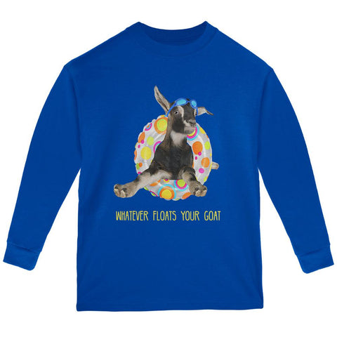 Whatever Floats Your Goat Boat Funny Youth Long Sleeve T Shirt