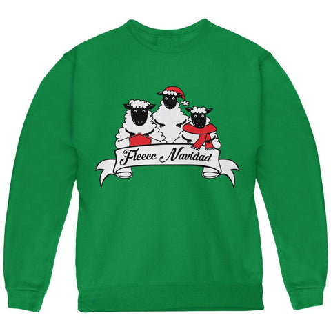 Christmas Sheep Feliz Fleece Navidad Youth Sweatshirt