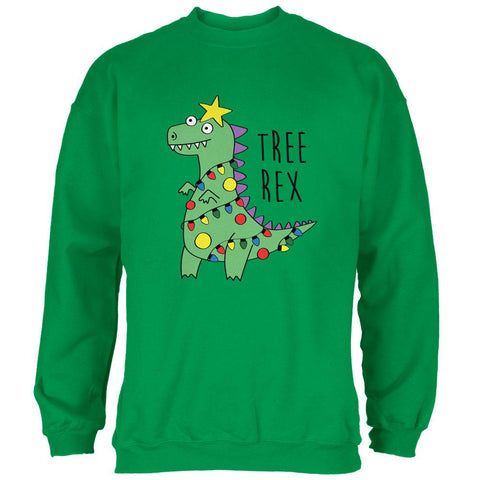 Christmas Tree Rex T-Rex Funny Dinosaur Mens Sweatshirt