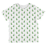 Christmas Tree Rex T-Rex Dinosaur Pattern All Over Toddler T Shirt