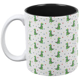 Christmas Tree Rex T-Rex Dinosaur Pattern All Over Coffee Mug