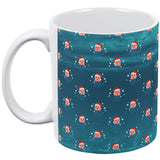 Christmas Caroling Jellyfish Pattern All Over Coffee Mug