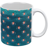 Christmas Caroling Jellyfish Pattern All Over Coffee Mug