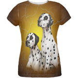 Dalmatians Live Forever All Over Womens T Shirt