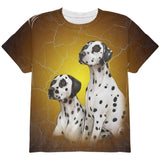 Dalmatians Live Forever All Over Youth T Shirt