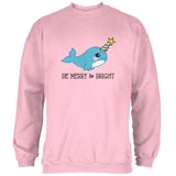 Christmas Narwhal Be Merry and Bright Mens Sweatshirt