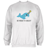 Christmas Narwhal Be Merry and Bright Mens Sweatshirt