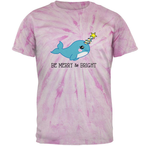 Christmas Narwhal Be Merry and Bright Mens T Shirt