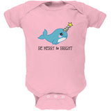 Christmas Narwhal Be Merry and Bright Soft Baby One Piece