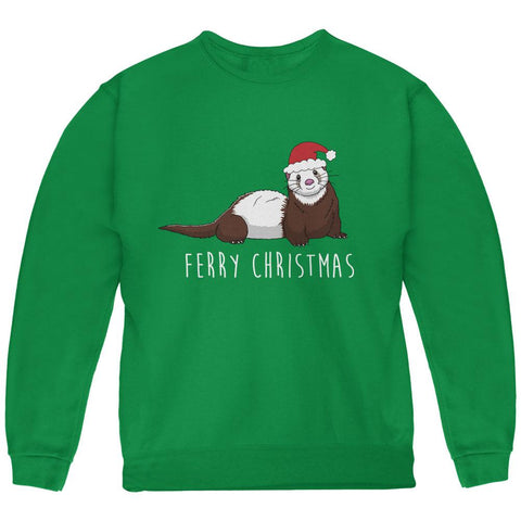Ferry Merry Christmas Ferret Youth Sweatshirt