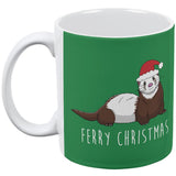Ferry Merry Christmas Ferret All Over Coffee Mug