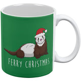 Ferry Merry Christmas Ferret All Over Coffee Mug