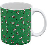 Retro Ferry Merry Christmas Ferret Pattern All Over Coffee Mug