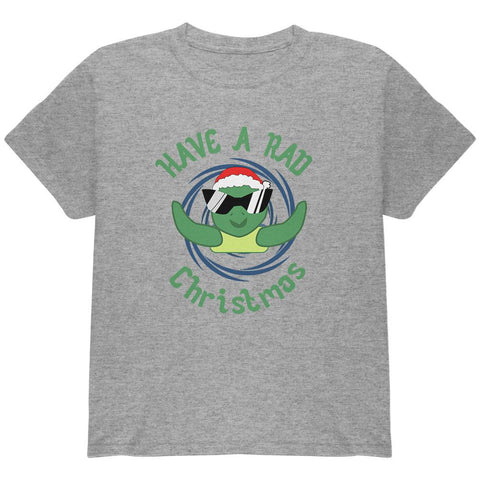 Christmas Sea Turtle Have a Rad Christmas Youth T Shirt
