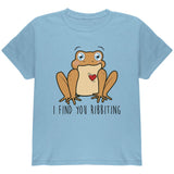 Toad I Find You Riveting Funny Pun Valentine's Day Youth T Shirt