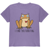 Toad I Find You Riveting Funny Pun Valentine's Day Youth T Shirt