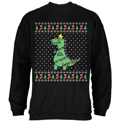Big Tree Rex T Rex Ugly Christmas Sweater Mens Sweatshirt
