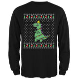 Big Tree Rex T Rex Ugly Christmas Sweater Mens Long Sleeve T Shirt