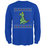 Big Tree Rex T Rex Ugly Christmas Sweater Mens Long Sleeve T Shirt