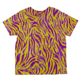 Mardi Gras Cajun Tiger Costume All Over Toddler T Shirt
