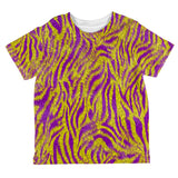 Mardi Gras Cajun Tiger Costume All Over Toddler T Shirt