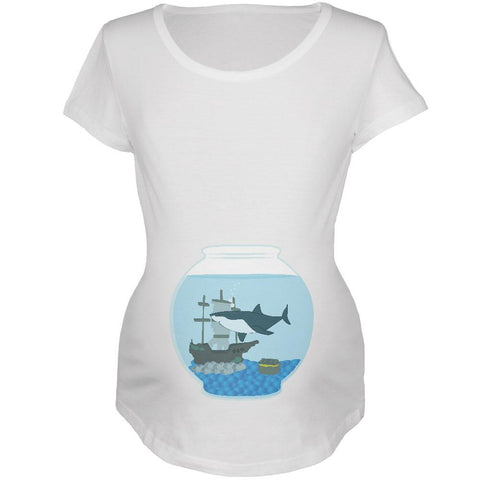 Fish Bowl Cute Shark Tank Maternity Soft T Shirt