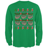 Hanging Sloth Ugly Christmas Sweater Mens Long Sleeve T Shirt