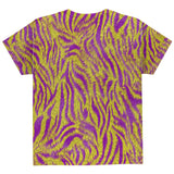 Mardi Gras Cajun Tiger Costume All Over Youth T Shirt