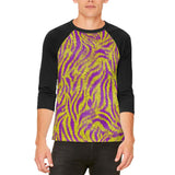 Mardi Gras Cajun Tiger Costume Mens Raglan T Shirt